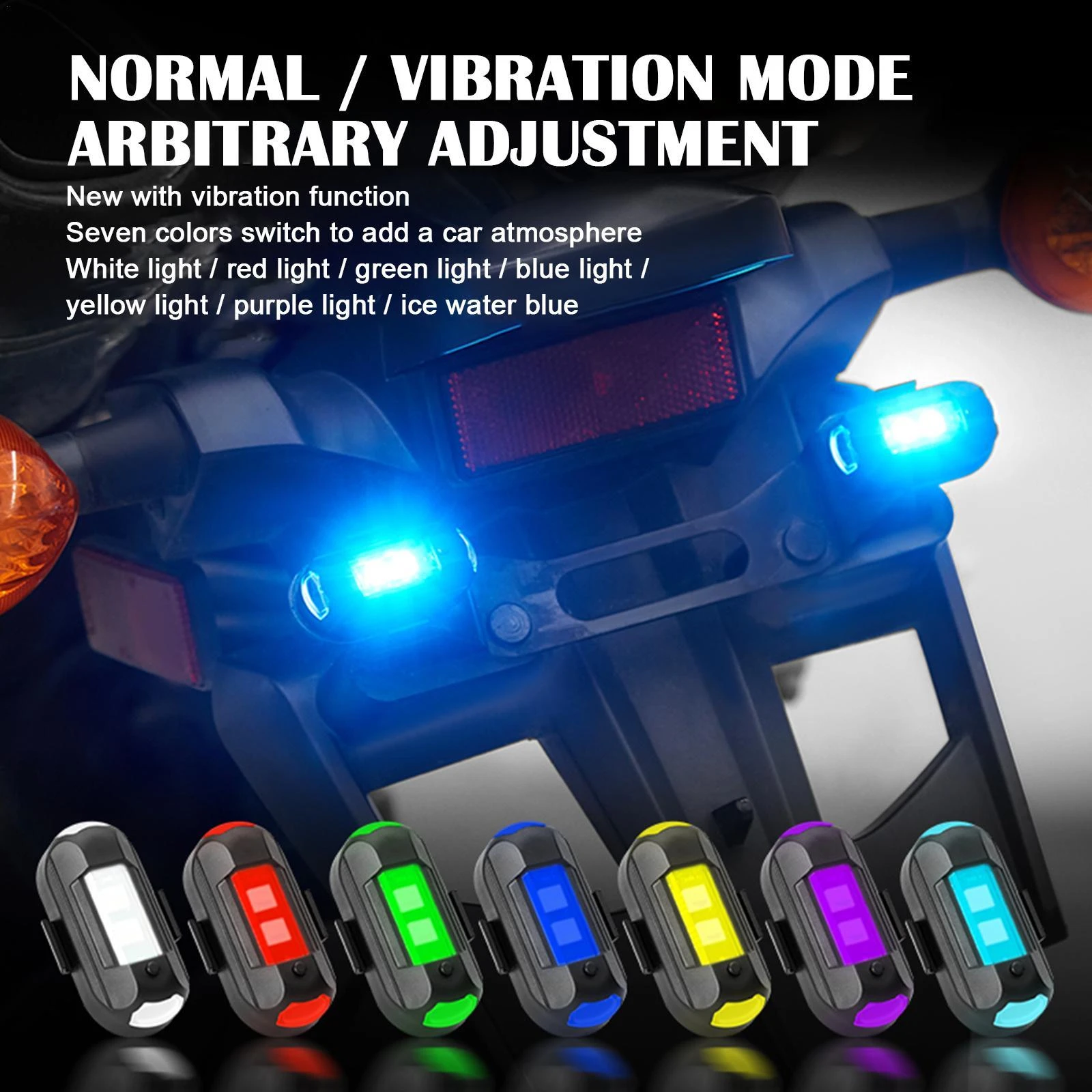 7 Colors Drone Strobe Light Usb Led Anticollision Bike Tail /model