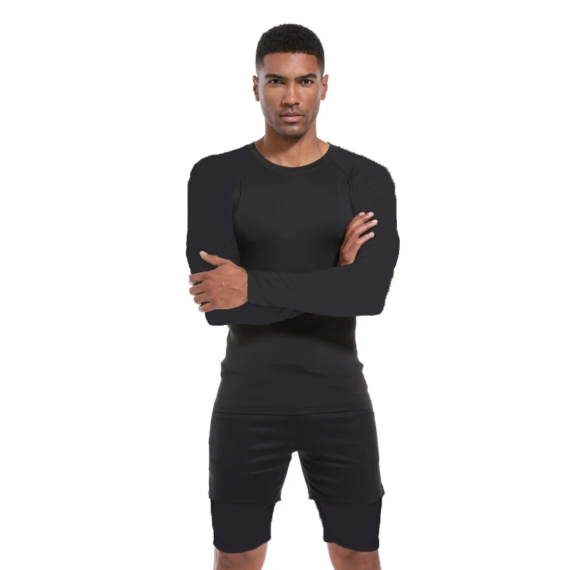 Men's Long Sleeves  T-shirt Fitness Sportswear Fitness T-shirt Gym Running Sports Outdoor Tops for Men Spring and Autumn