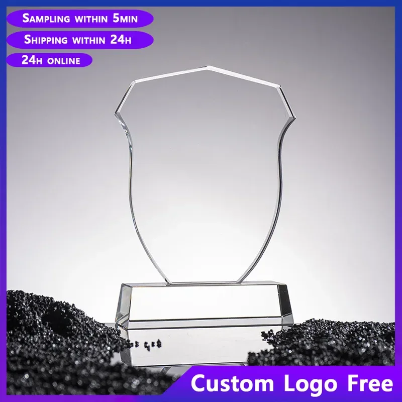 Crystal Trophy Free Customization Creative Gift Ornaments New Event Recognition Medals Annual Meeting Outstanding Employees