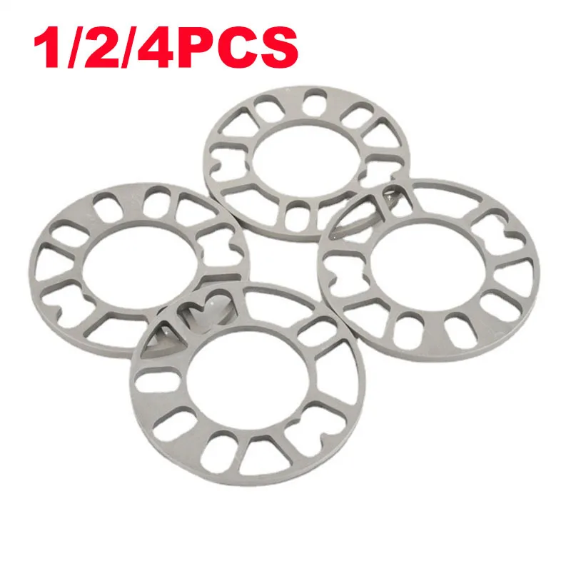 1/2/4pcs 3/5/8/10mm Universal Car Wheel Spacer Shim Plate Auto Adaptor