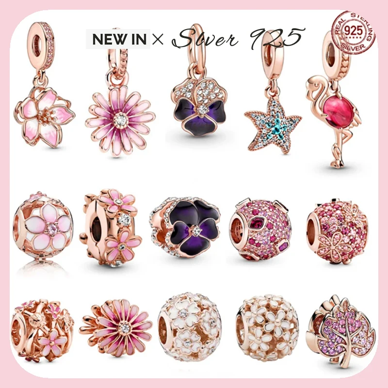 

Стеклянные бусины-подвески в виде фламинго с розовым и серебристым покрытием