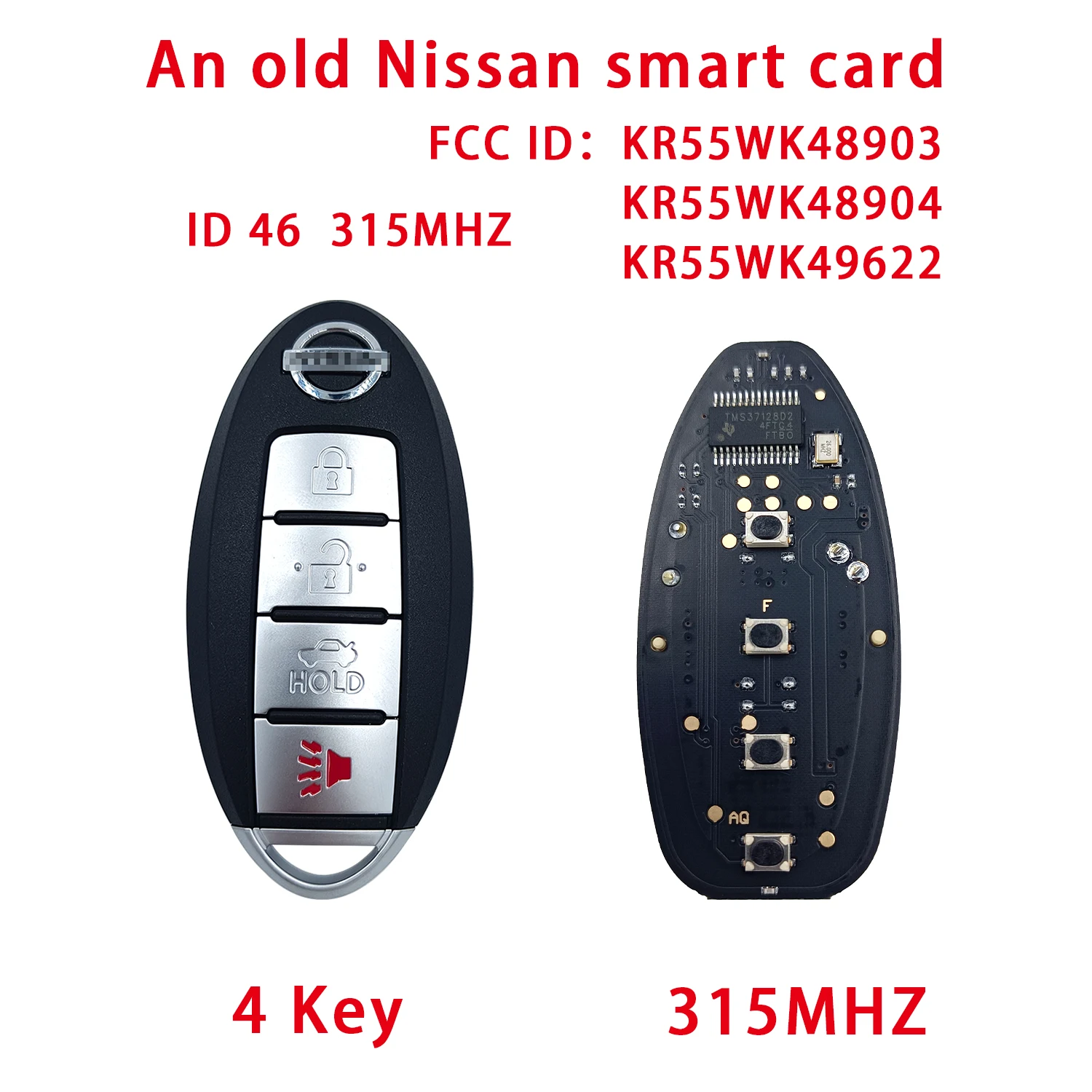 Remote Smart Car Key For Nissan Patrol Pathfinder Altima Maxima