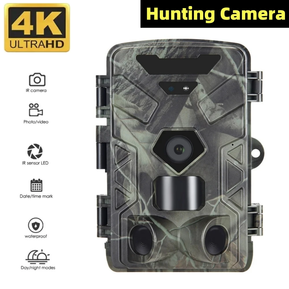 Trail Camera Night Vision Motion Activated Outdoor 50MP 4K Waterproof Nature Scouting Trap Game Cam Hide infrare Camera HC-881A