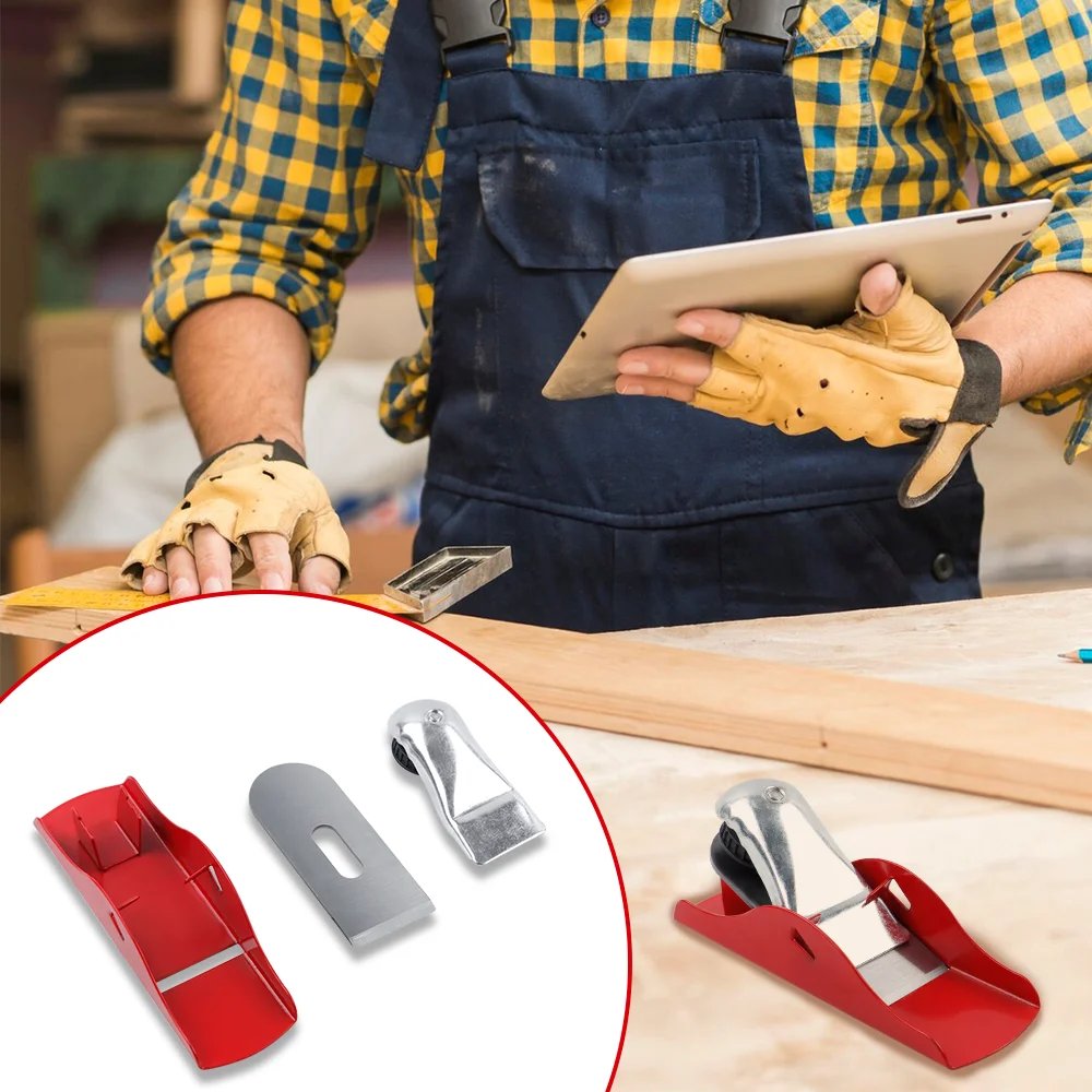 Hobel für die Holzbearbeitung, Mini-Handhobel für Tischler, DIY-Holzhobelwerkzeug, einstellbare Hobeltiefe, geeignet zum Beschneiden von Holzkanten, austauschbare SK5-Klinge, robust und langlebig – Detail 7