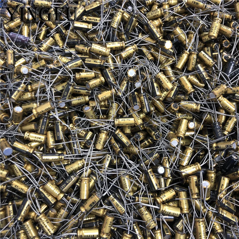 100gram/lot Mixed Audio Capacitor NICHICON FW/FG/KW/Audio Capacitor Sale HiFi DIY audio capacitor