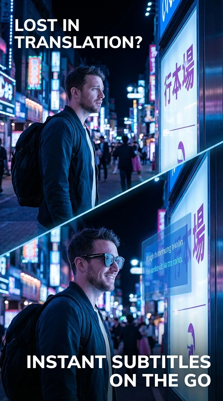 Smart Brille Mit Ki Sprachübersetzung Und Videoaufnahmefunktion_voghion.com