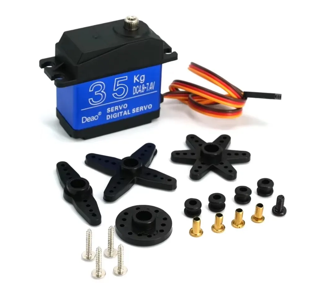 Servomoteur RC étanche 30kg 180°/270° engrenages métal