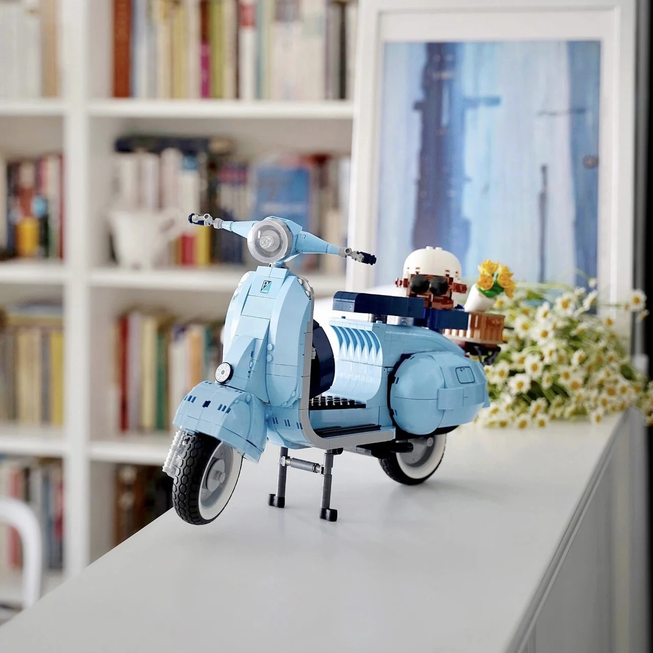 Технический конструктор 10298 vespa педаль ягнята в сборе, обучающая игрушка, подарок для мальчиков и девочек