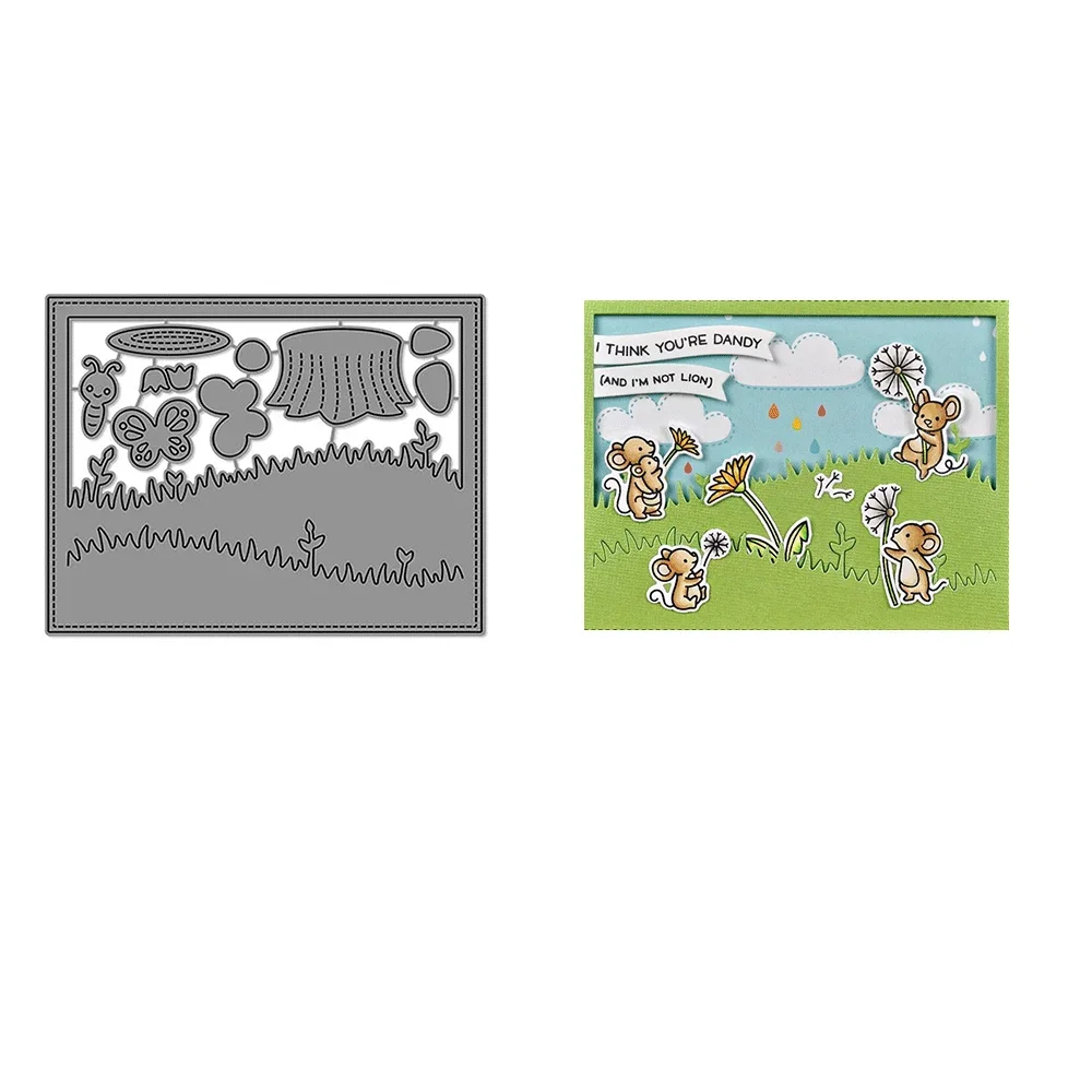 Meadow Backdrop Gift Set Metal Cutting Dies