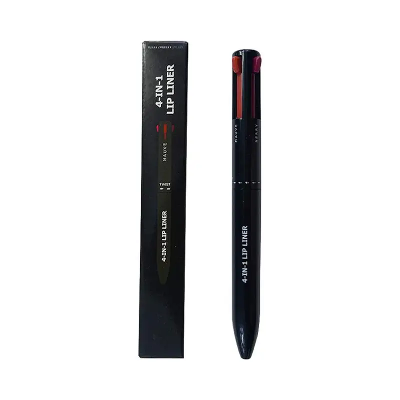 

4 In 1 Eyebrow Contour & Highlight Pen Eye Makeup Beauty Tool Touch-Up 4-in-1 Makeup Pen 4 Colors In 1 Pen Travel Makeup Pen