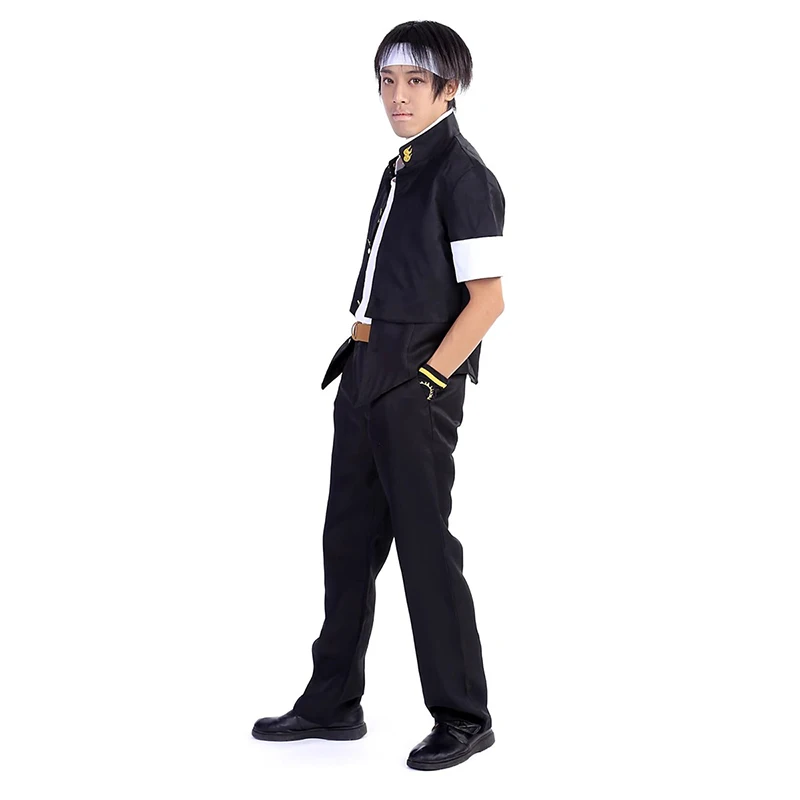 The King of Fighters-Inspired Kyo Kusanagi Martial Arts Uniform Cosplay Costume for Men