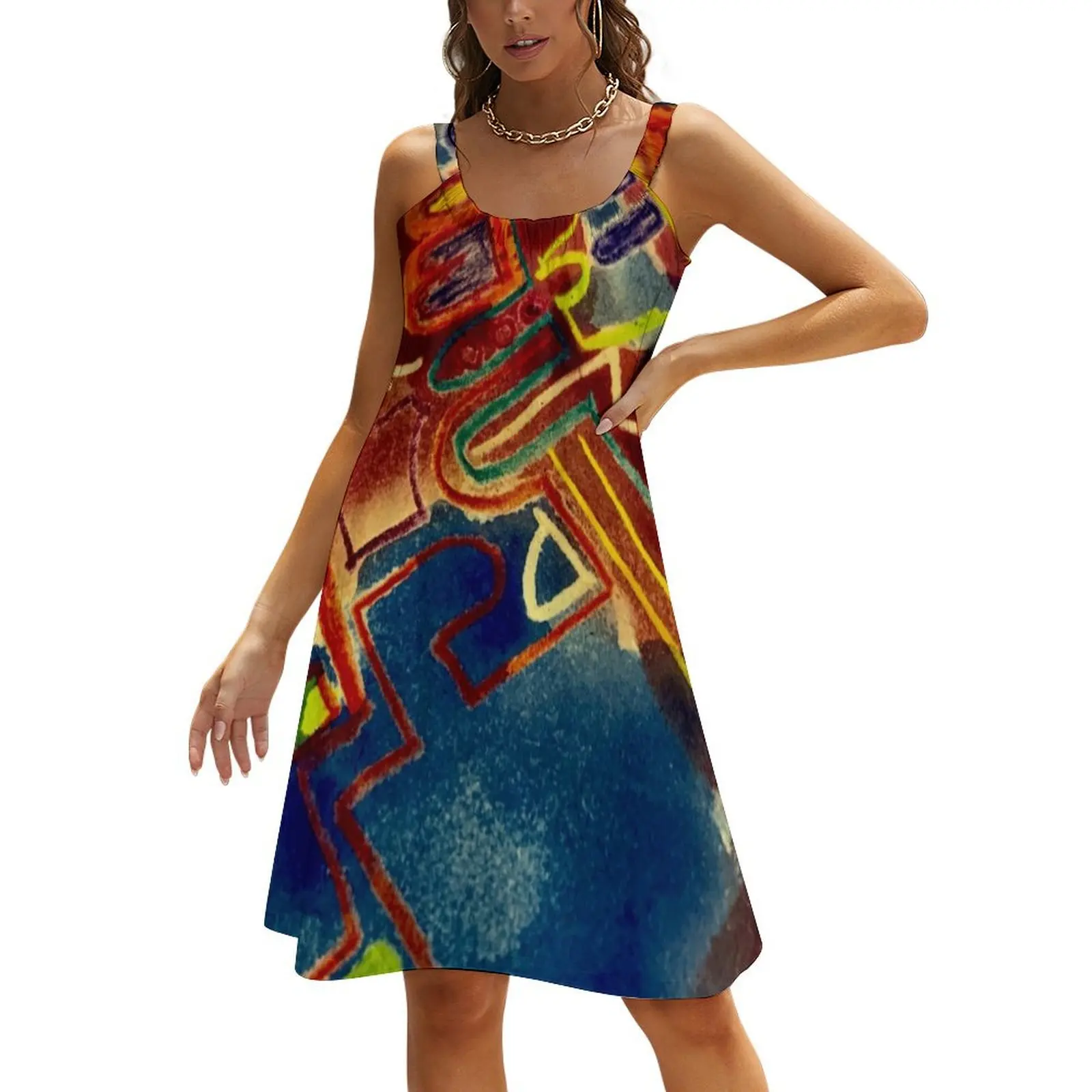 

Arabesque Beach Sling Skirt Dress vintage long dress women