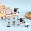 1:12 Dollhouse Mini Decoration Simulation Coffee Maker Coffee Pot Coffee Machine Kitchen Electrical Model Doll Toy 2