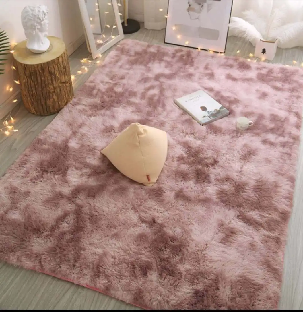 

14251 Pink Bedroom Carpet For Children's Room Cute Girls Floor Soft Mat Living Room Decoration White Fluffy Large Kids Bedside R