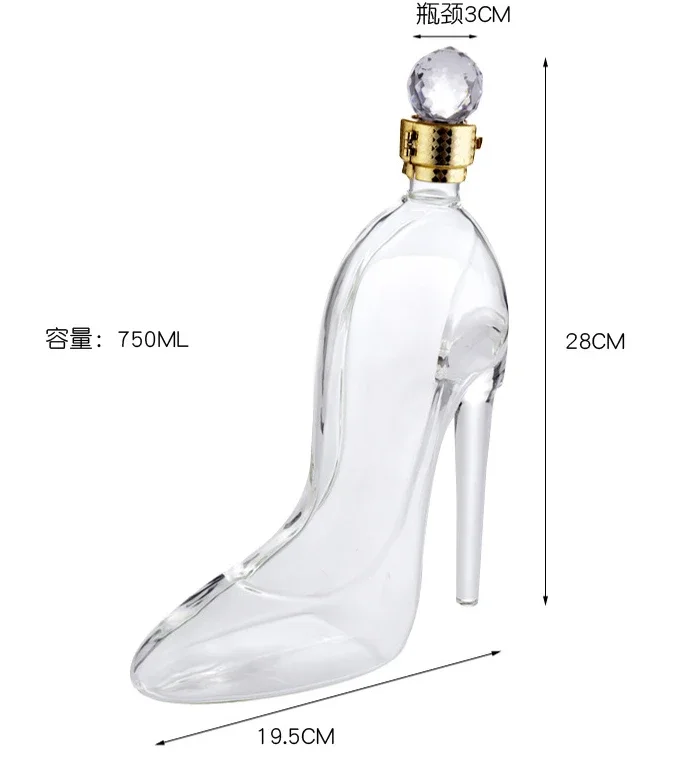 Carafe A Decanter Vin TINGSING Carafe à Décanter à Vin à Talon Haut De 350 Ml Avec Bouchon De Carafe A Vin Mont Blanc