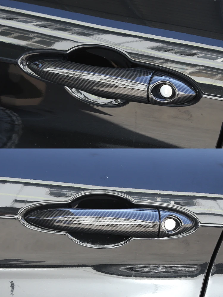 アルファロメオ ジュリア ドアハンドルカバー、カーボン柄 アルファ