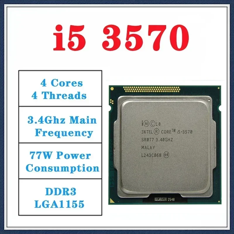 Kit de Placa Mãe H61s com Processador i5 3570 Lga1155 2x8gb 16gb Ddr3 Memória Ram do pc Itx Desktop Mainboard Nvme M.2 - Imagem 4