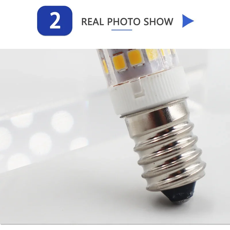 미니 LED 옥수수 전구 샹들리에 스포트라이트 냉장고, E14 LED 램프 33LED 51LED 75LED AC220V-240V SMD 2835, 1 개, 5 개, 10 개