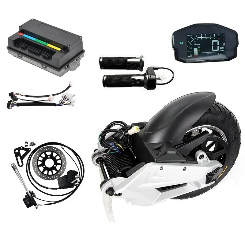 QSMOTOR 1000W BLDC Kit Konversi Perakitan Motor Mid Drive untuk Skuter