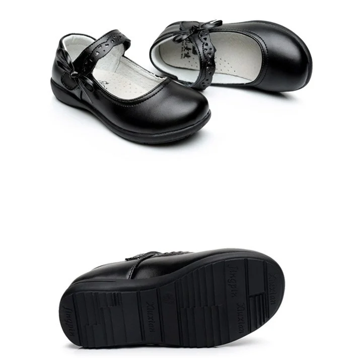 Mädchen Schule Lederschuhe Anti-Rutsch Kleine Mädchen Mary Jane Flats Weiche Kleid Party Hochzeit Freizeitschuhe_voghion.com