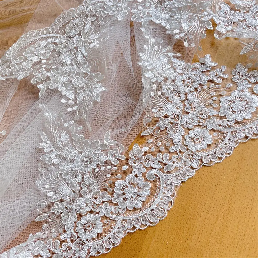 Recorte de borde de encaje de novia suave, vestido de novia, ribete de  pañuelo, accesorios de costura DIY, tela de encaje, RS914, 2-5  yardas/paquete - AliExpress, image size:1000x1000