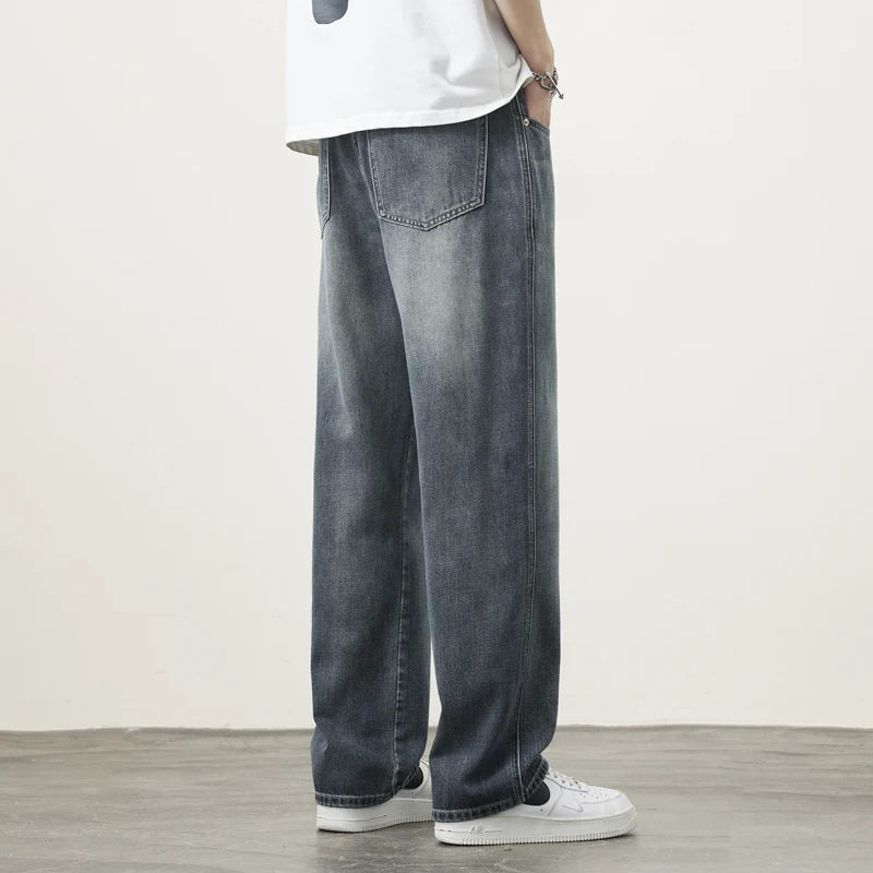 الصيف رقيقة الرجال جينز فضفاض غير رسمي تنفس الكوري...