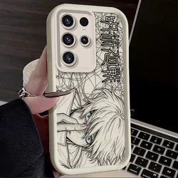 Satoru Gojo Messy Doodle Linework Soft Phone Case - Galaxy A57 5G (1)