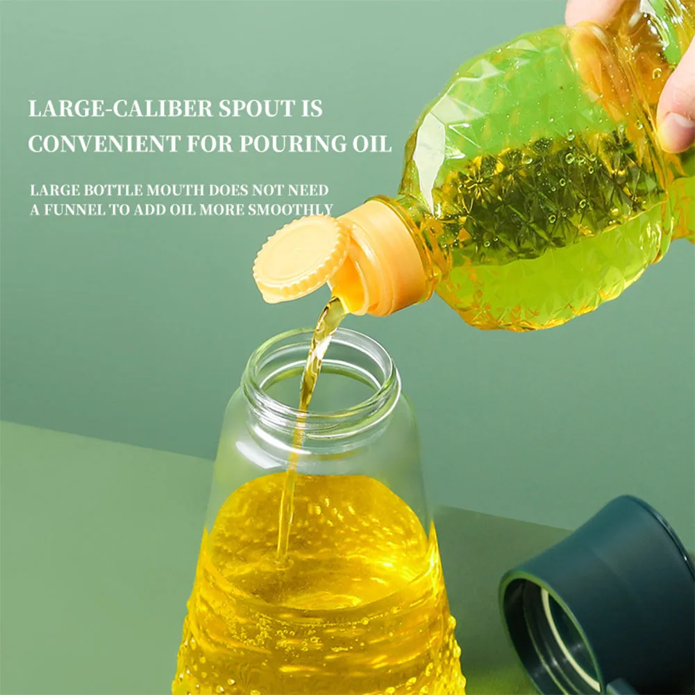 Glass Olive Oil Container Transparent Easy To Use For Kitchen Household