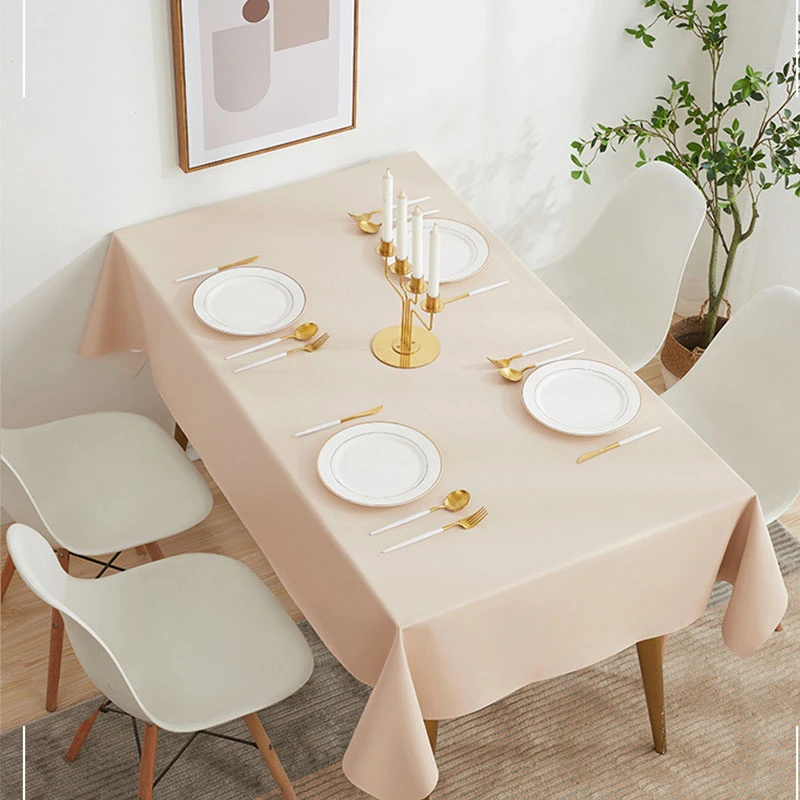 Rectangle Leather Tablecloth Waterproof Oilproof Durable Tablecloth