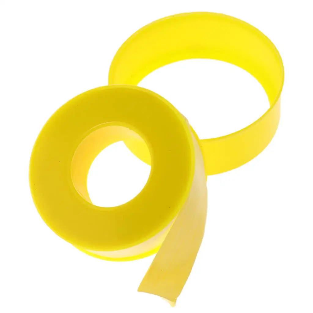 PTFE Gas Line Pipe Thread Tape Yellow Thread Flexible Sealing Tape for HVAC and Food Line Maintenance PTFE Gas Line Pipe Thread Tape Yellow Thread Flexible Sealing Tape for HVAC and Food Line Maintenance