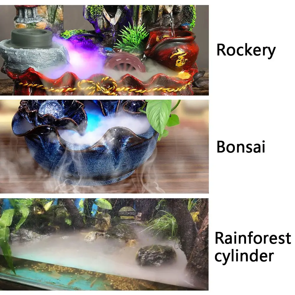 24V Garden Outdoor Water Fountain Pond Heavy Fog Mist Maker Fogger Device Sprayer Tool Atomizer Air Humidifier