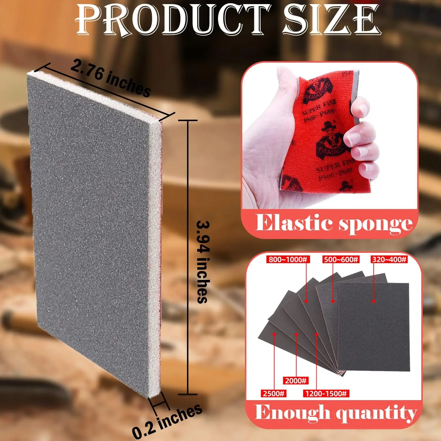 Sanding Block Pads Dry Wet Sanding Sponge Soft Foam Fine Drywall Sandpaper for Crafts Reusable for Furniture Wood Model 20pcs sanding discs sandpaper set polish sand paper sandpaper tools mini sandpaper kit sander pads
