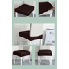PU Leather Square Chair Cushion Cover Waterproof Kitchen Dining Seat Slipcovers Removable Dining Room Chair Seat Cushion Cover 6