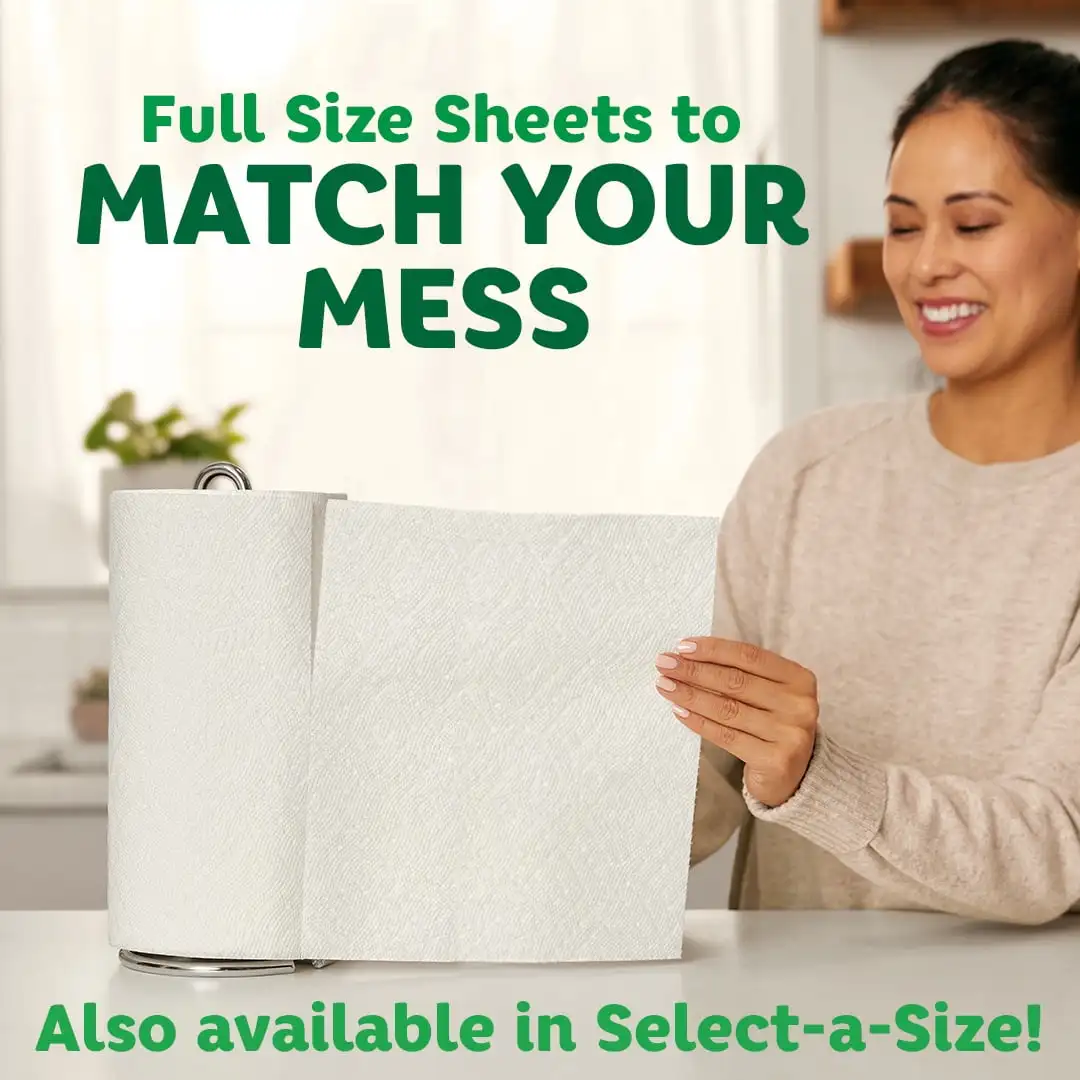 Paper Towels Full Sheet 6 Triple Rolls Pick Up Messes Quicker Than The Leading Ordinary Towel Brand