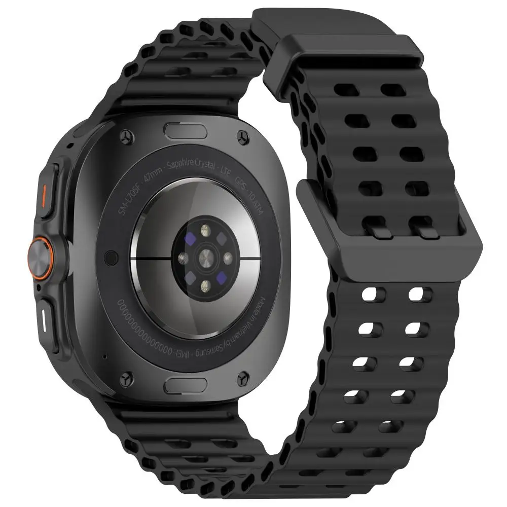 Marine Band Sports Silicone Strap Bracelet - Premium Watchband Accessory