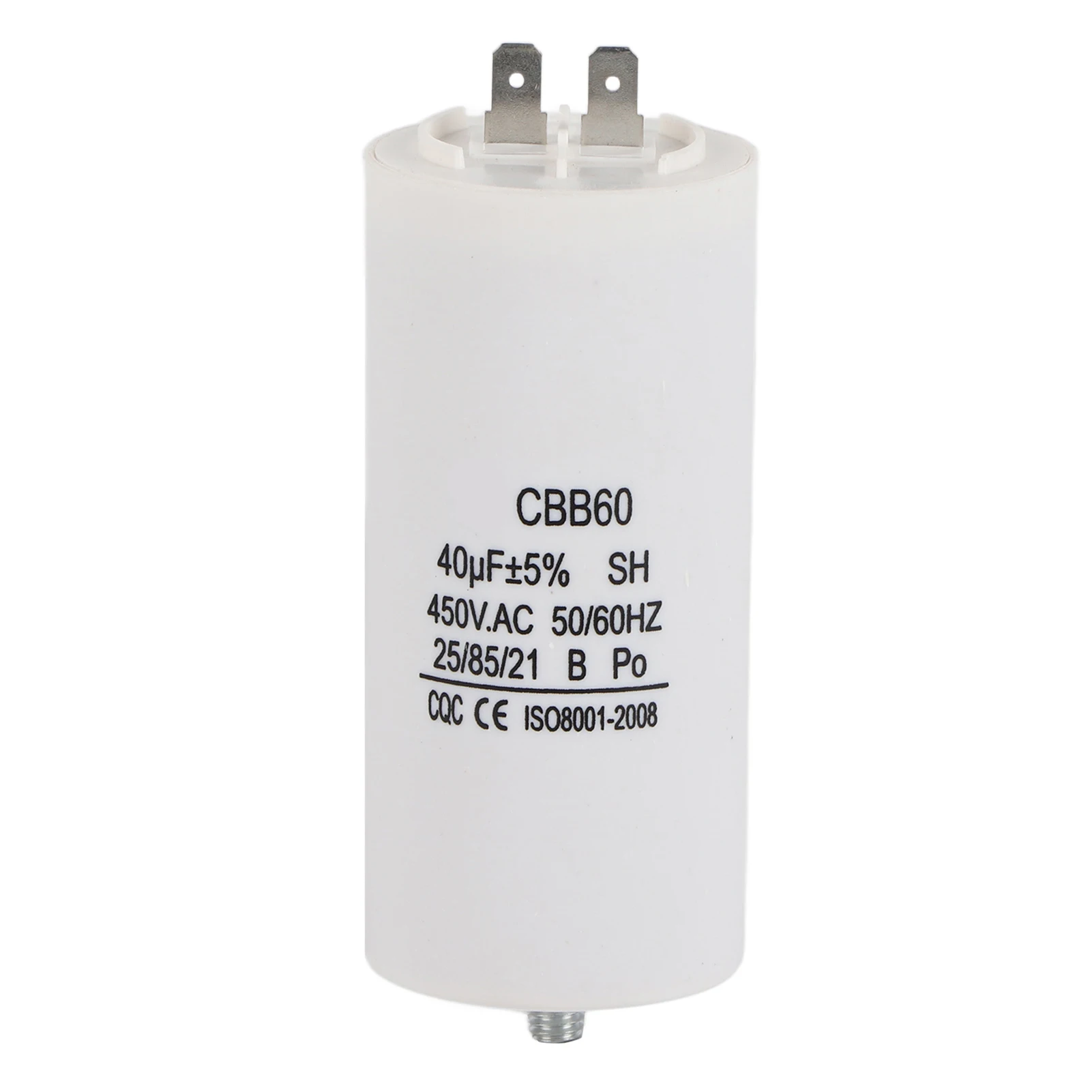 CBB60 Motor Run Capacitors 450VAC Electric Replacement Start Capacitor s With Fixing Stud For Air Compressor Water Pump capacitor tester inductance and capacitance meter