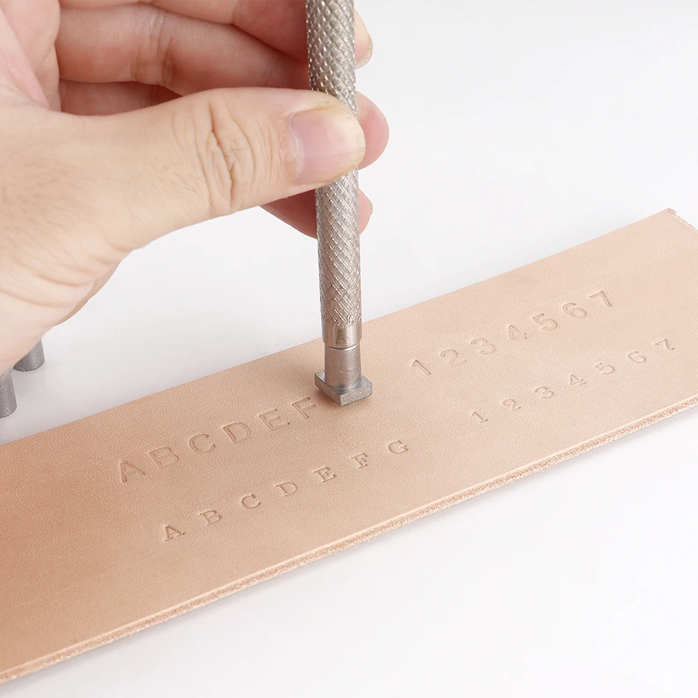 37 Pcs Number and Letter Stamp Set (A-Z + 0-9) Punch Imprinting Metal Stamping kit Leather Belt Bag Plastic Wood