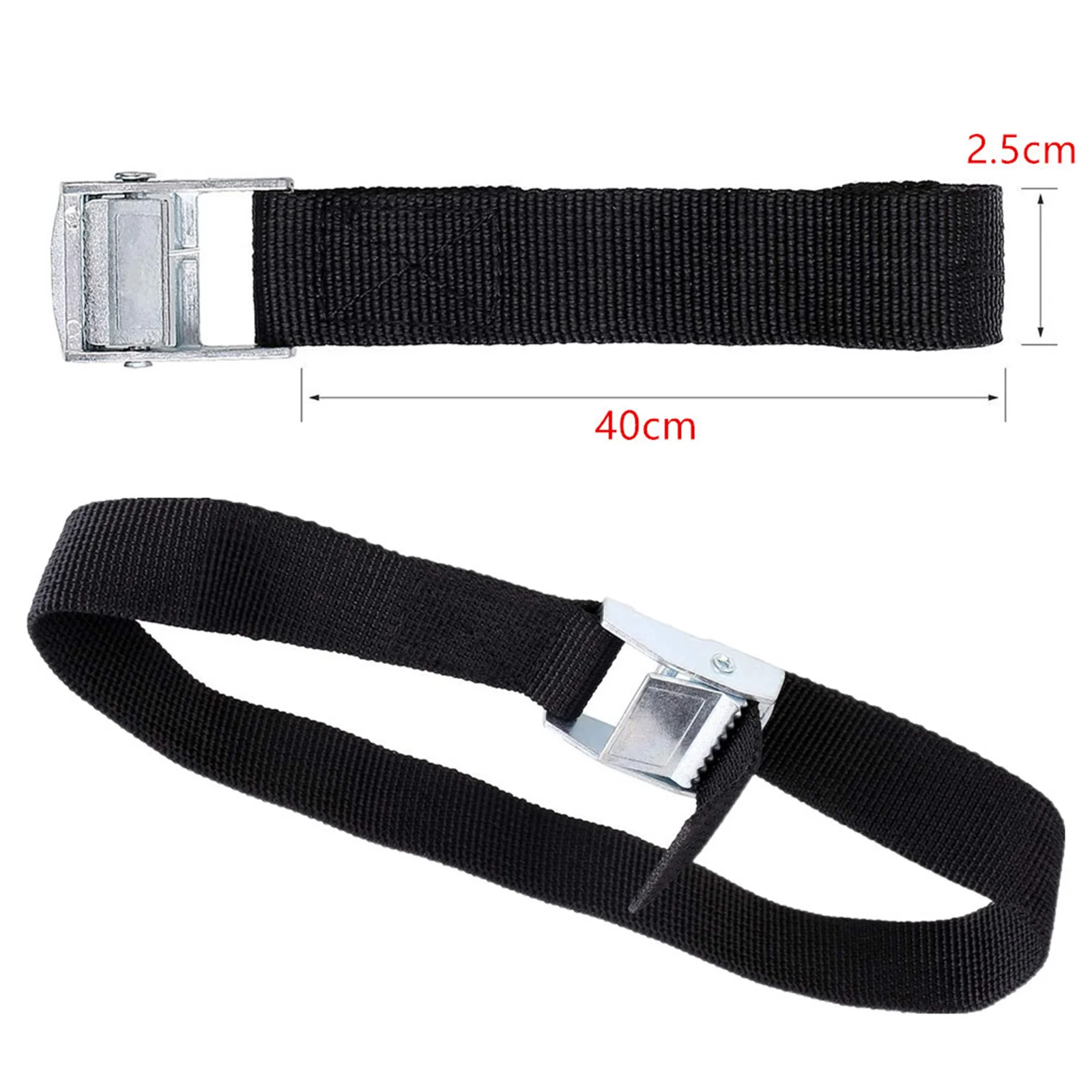 10pcs Bicycle Straps Zinc Alloy Press Buckle Straps