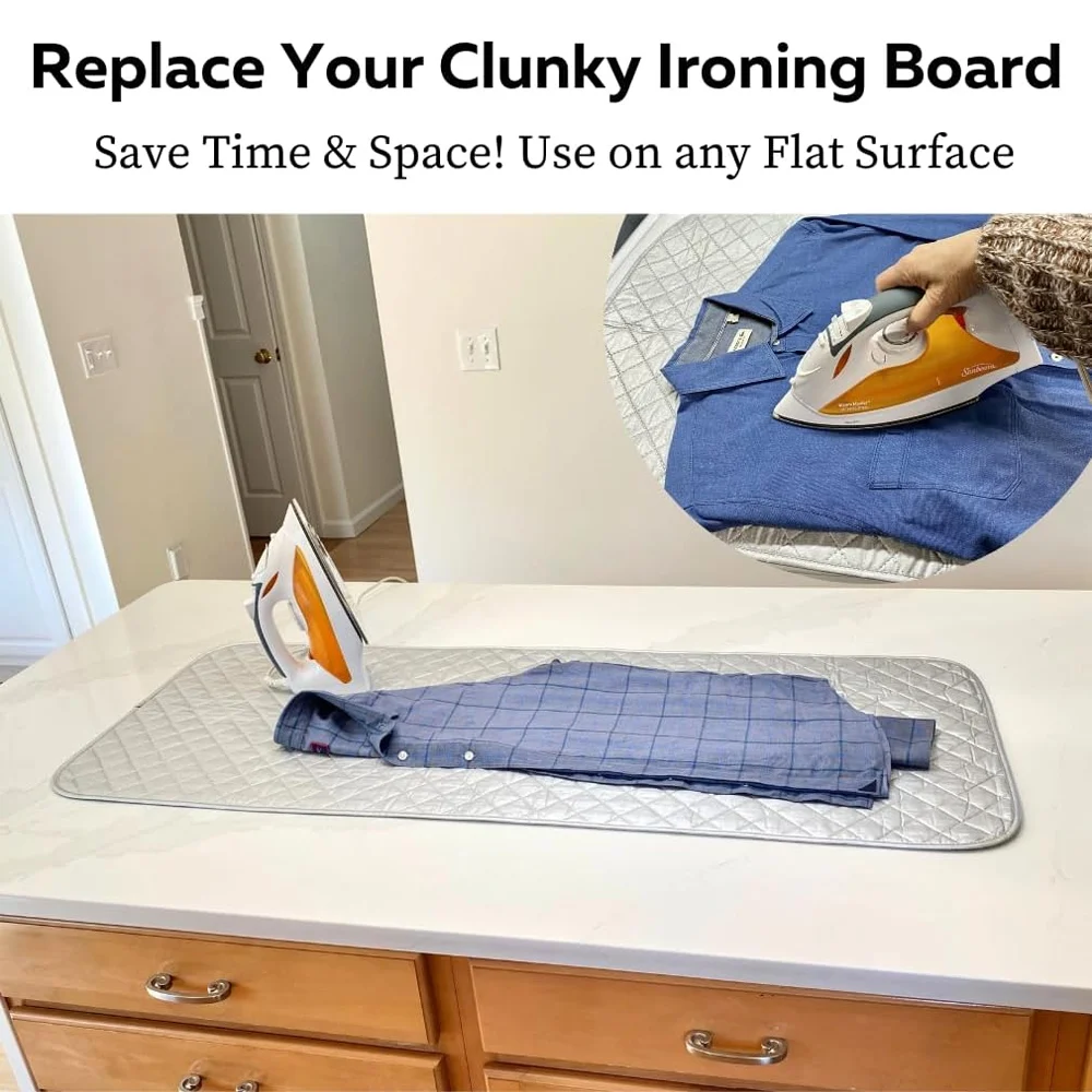 Ironing Board Mat Portable Ironing Blanket Iron Anywhere Ironing Board Replacement Dryer Heat Resistant