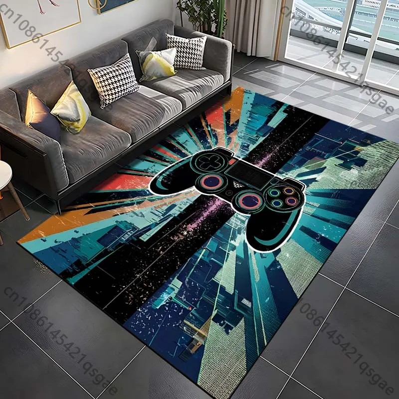 Decorative Carpet Floor Mat Kids Carpet 15 Sizes Modern Gamer Carpet Rug for Bed Room Living Room Bathroom Play Area
