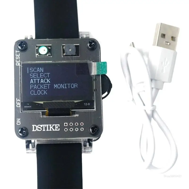 

Программируемая макетная плата Deauther Watch ESP8266, силиконовый браслет