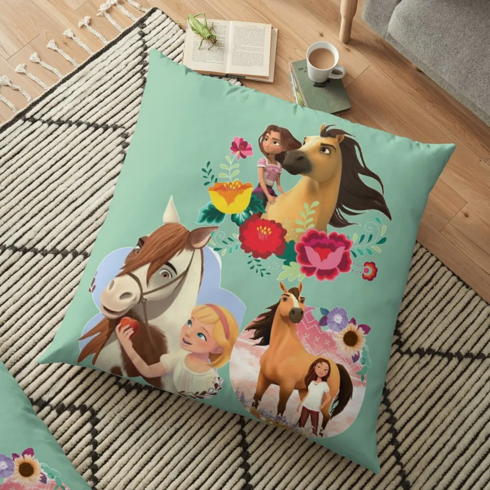 

Spirit Riding Free animation series Floor Pillow Decorative Sofa Cushion