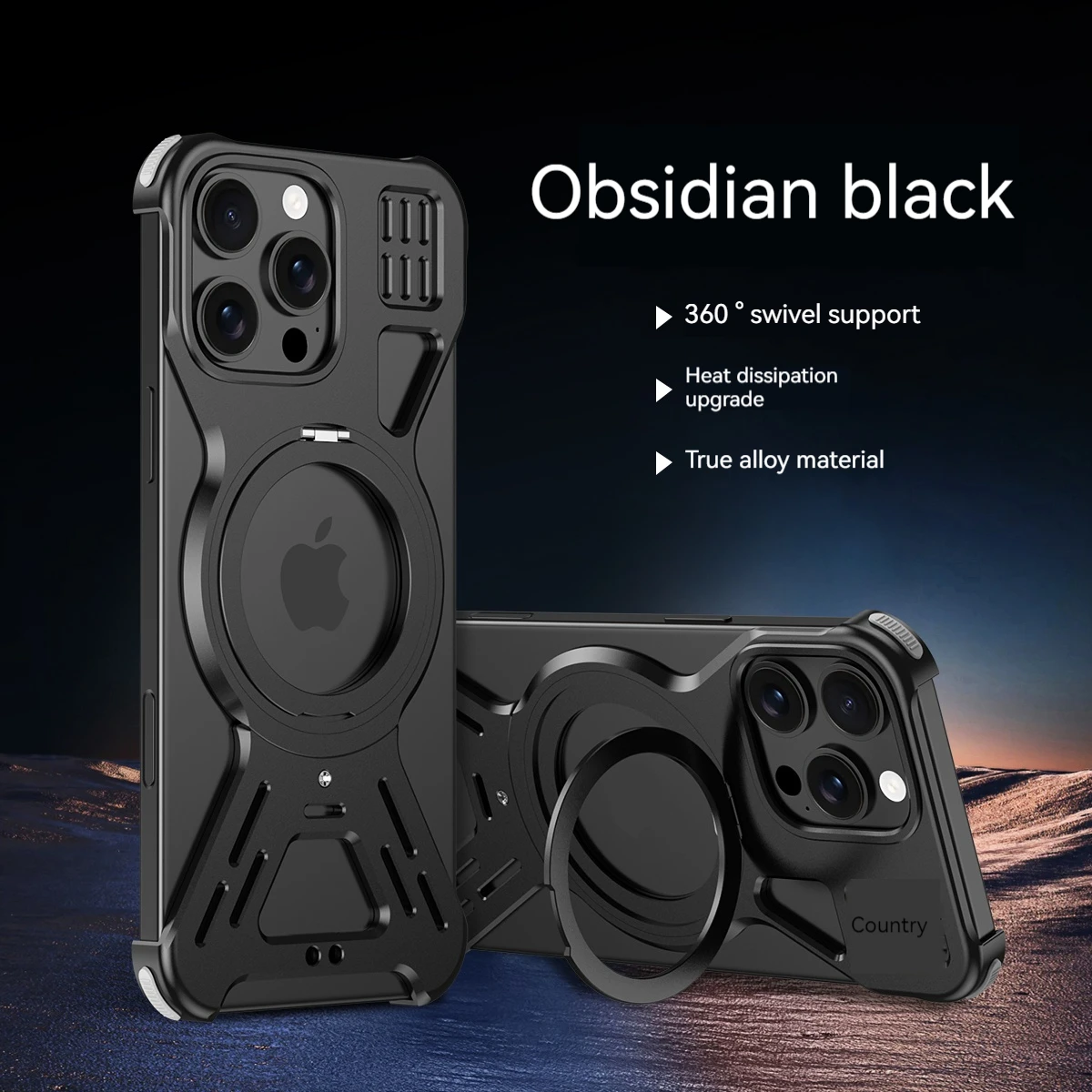 Magnetic 360° Frameless Aluminum Alloy Phone Case with Magsafe Wireless Charging Compatibility