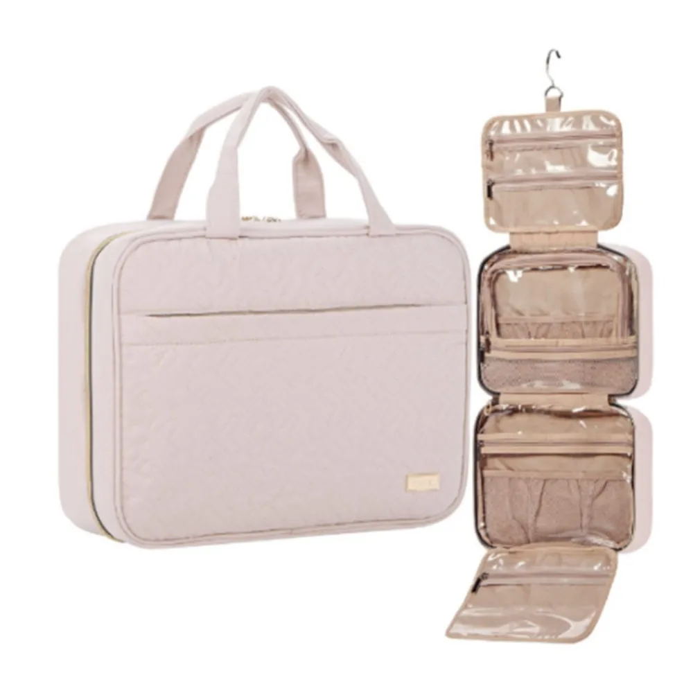 

Dacron Storage Bag Practical Large Capacity Soft Handheld Makeup Bag Washable Resistant To Dirt Waterproof Wash Bag