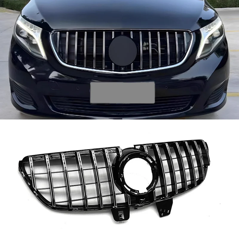 

GT Style Front Bumper Grille Hood Tuning Racing Grill For Mercedes Benz V Class W447 V260 V250 2020 2021 2022 2023