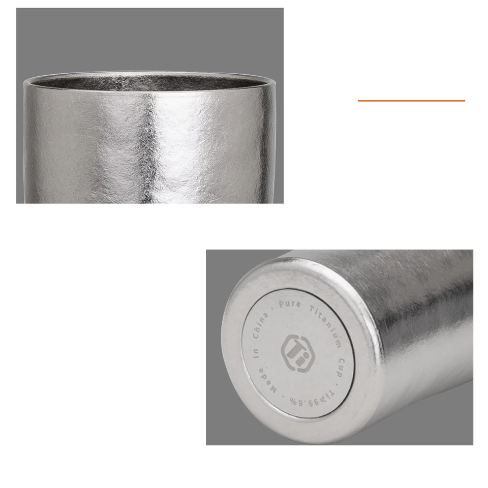 Buyer Star Tazza Da Caffè In Acciaio Inox 300 Ml Con Manico - Doppia Parete, Infrangibile, Rivestimento Titanio Arcobaleno Per Campeggio E Viaggi