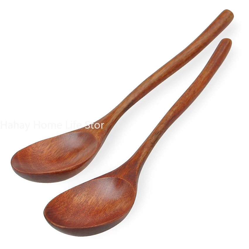 Set Di 2 Cucchiai Di Legno Da Cucina Da 31 Cm - Cucchiaio Lungo In Legno Per Zuppa E Cereali | Utensili Da Cucina In Legno