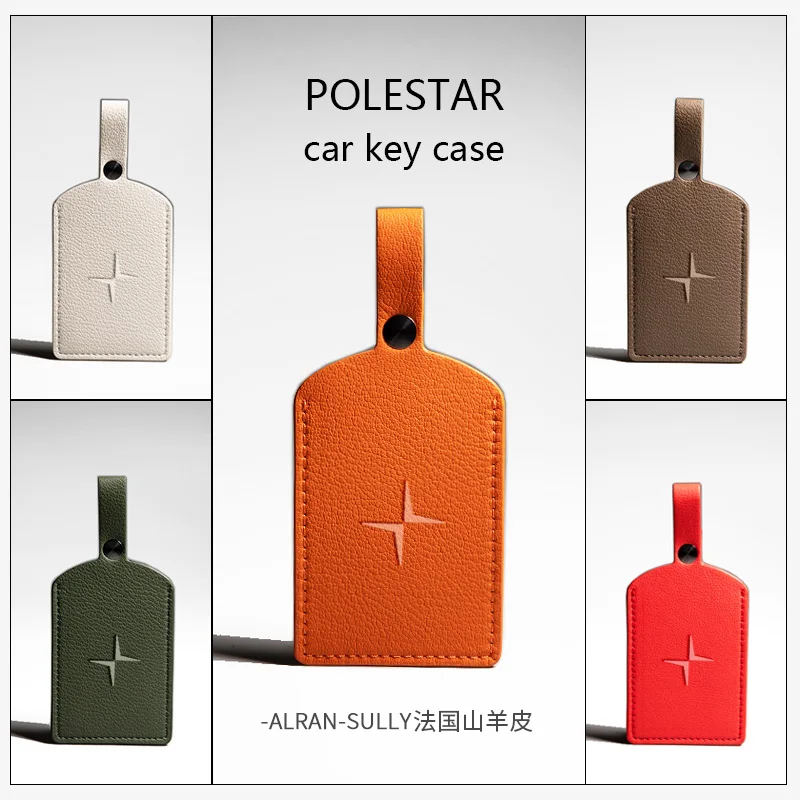 NFC-Karten-Schlüsseletui für Polestar 4, für Polestar 2/3/4, Schlüsselanhänger-Hülle aus Leder für Männer und Frauen – Detail 1