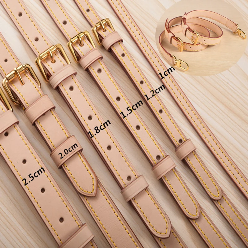 Genuine Leather Adjustable Crossbody Strap Luxury Shoulder Handles Strap Crossbody Messenger Bag Accessory Bag Parts
