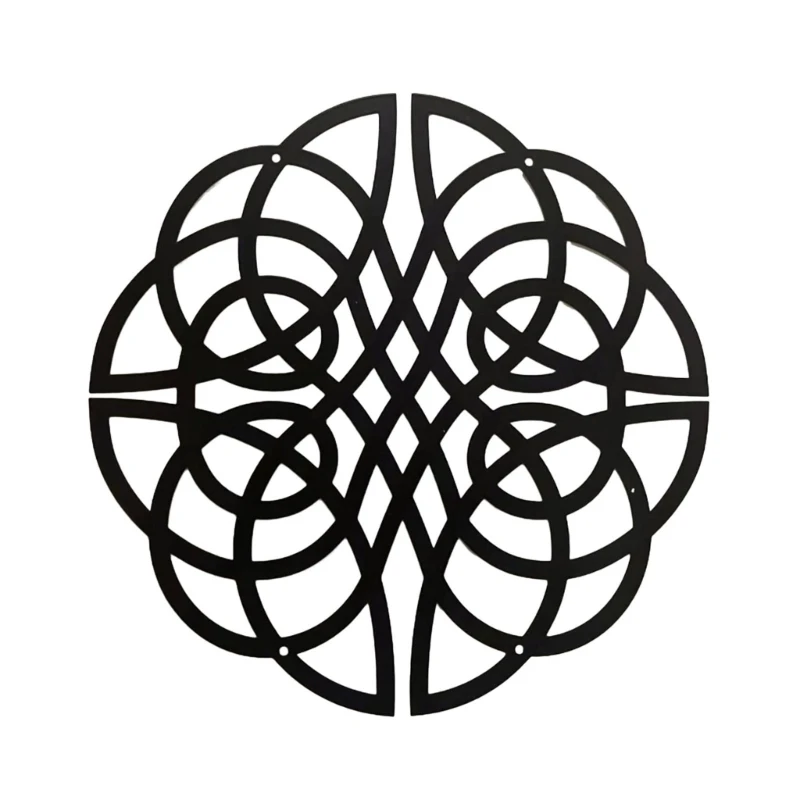 

X6HD Minimalists Metal CelticKnot Wall Decor Round Metal Wall Art Hanging Sculpture